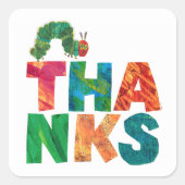 Sticker Carré Eric Carle | Merci Caterpillar (Devant)