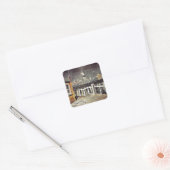 Sticker Carré Eric Ravilious Art, S.S. Brighton Quitter Newhaven (Enveloppe)