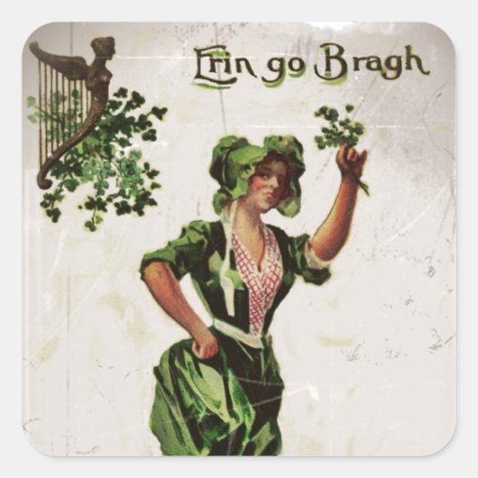 Sticker Carré Erin Go Bragh (Devant)