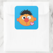 Sticker Carré Ernie lançant un baiser (Sac)