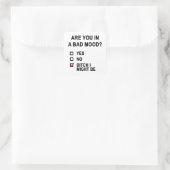 Sticker Carré Es-Tu De Mauvaise Humeur ? (Sac)