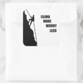 Sticker Carré Escalade rocheuse motivationnelle escalade dire (Sac)