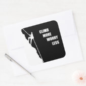 Sticker Carré Escalade rocheuse motivationnelle escalade dire (Enveloppe)