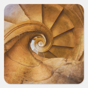 Sticker Carré Escalier en spirale descendant, Portugal