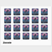 Sticker Carré "Escouade de Recherche Ω" (Feuille)