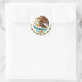 Sticker Carré Escudo Nacional de México - Emblema Mexicano (Sac)