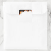 Sticker Carré Espace Modèle Arrière - plan de papier brûlé (Sac)