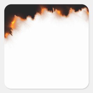Sticker Carré Espace Modèle Arrière - plan de papier brûlé