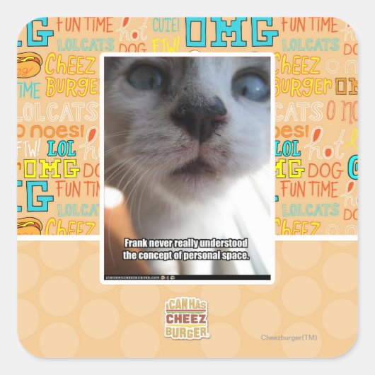 Sticker Carré Espace personnel (Devant)