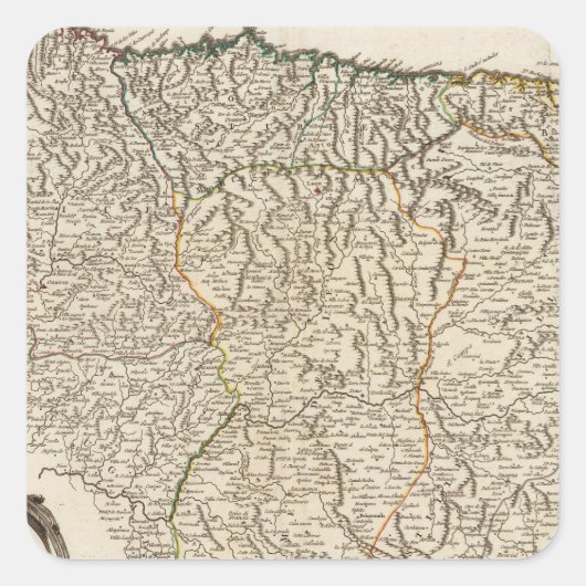 Sticker Carré Espagne 6 (Devant)