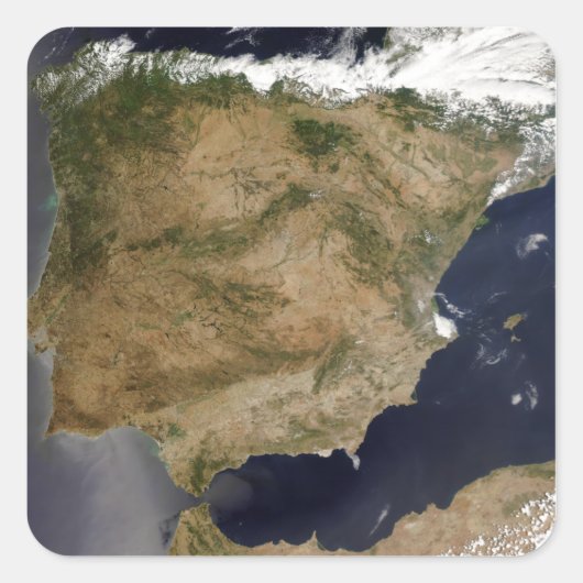 Sticker Carré Espagne et Portugal (Devant)