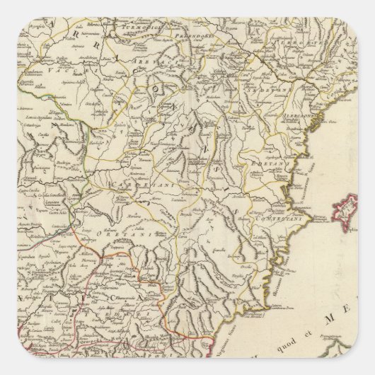 Sticker Carré Espagne et Portugal 2 (Devant)