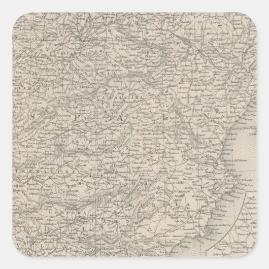 Sticker Carré Espagne et Portugal 20 (Devant)