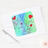 Sticker Carré espérance de foi (Enveloppe)