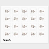 Sticker Carré Espoir (Feuille)