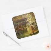 Sticker Carré Espresso (Enveloppe)