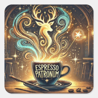 Sticker Carré Espresso Patronum