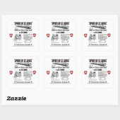 Sticker Carré esprit ferroviaire de la pennsylvanie de Saint-lou (Feuille)