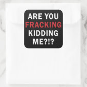 Sticker Carré Est-ce que vous me frappez ? -Stickers carrés (Sac)