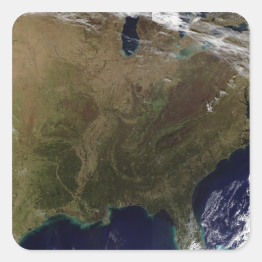 Sticker Carré Est des États-Unis 3 (Devant)