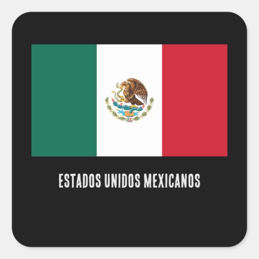 Sticker Carré Estados Unidos Mexicanos (Devant)