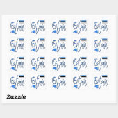 Sticker Carré Estonie (Feuille)