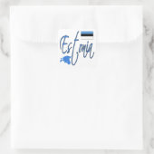 Sticker Carré Estonie (Sac)