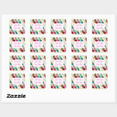 Sticker Carré Et Maintenant, Petite Chouette ? (Feuille)