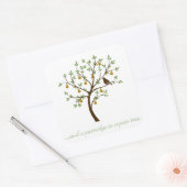 Sticker Carré Et un perdrix dans un poirier (Enveloppe)