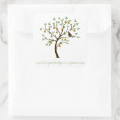 Sticker Carré Et un perdrix dans un poirier (Sac)