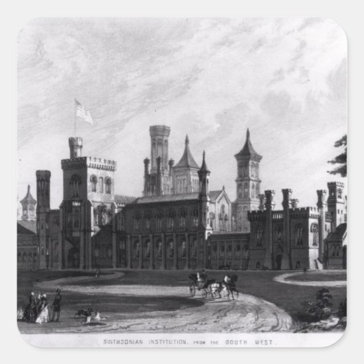 Sticker Carré Établissement Smithsonian du Sud-Ouest (Devant)