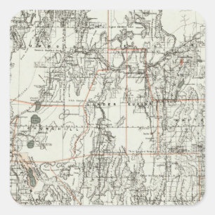 Sticker Carré État Du Nevada