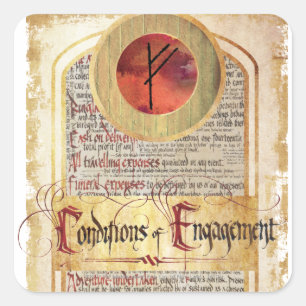 Sticker Carré États de fiançailles