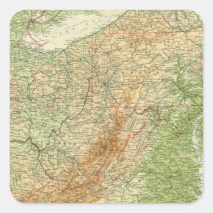 Sticker Carré États du nord-est