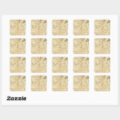 Sticker Carré États-Unis 17 (Feuille)