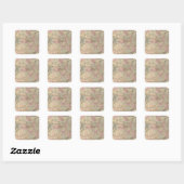 Sticker Carré États-Unis 24 (Feuille)