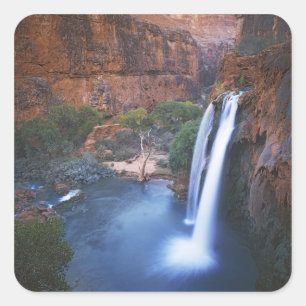 Sticker Carré États-Unis, Arizona, Grand Canyon, Havasu Falls