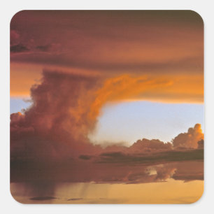 Sticker Carré États-Unis, Arizona, Grand Canyon NP. Le coucher d