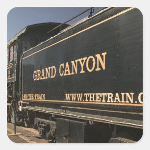 Sticker Carré États-Unis, Arizona, Williams : Grand Canyon Railr