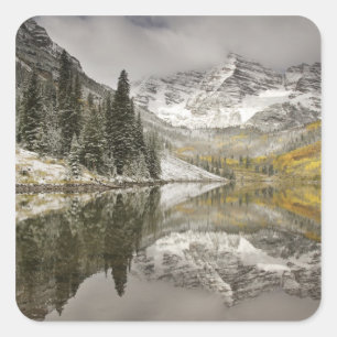 Sticker Carré États-Unis, Colorado, White River National Forest,