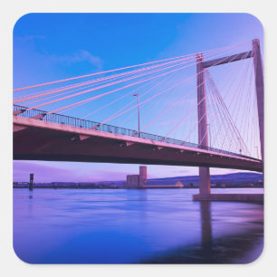 Sticker Carré États-Unis, État de Washington. Columbia River 2