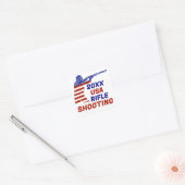 Sticker Carré Etats-Unis Fusillade patriotique (Enveloppe)