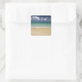 Sticker Carré États-Unis, Hawaï. Plage (Sac)