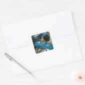 Sticker Carré États-Unis, Indiana, Indianapolis (Enveloppe)