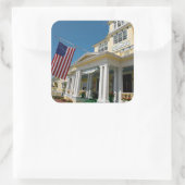 Sticker Carré États-Unis, Michigan, Mackinac Island (Sac)
