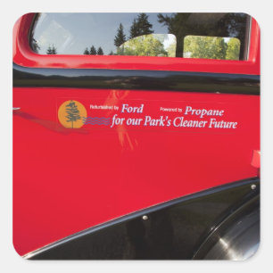 Sticker Carré États-Unis, Montana, Parc national du Glacier, Vin