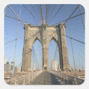 Sticker Carré États-Unis, New York, New York, Brooklyn :3