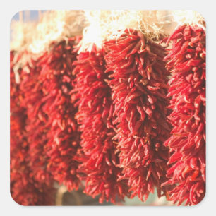 Sticker Carré États-Unis, Nouveau-Mexique, Père Noël Fe : Downto