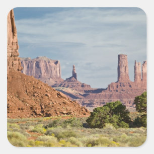 Sticker Carré États-Unis, Utah, Parc tribal navajo de Monument V
