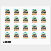 Sticker Carré Été de Hot Mama (Feuille)